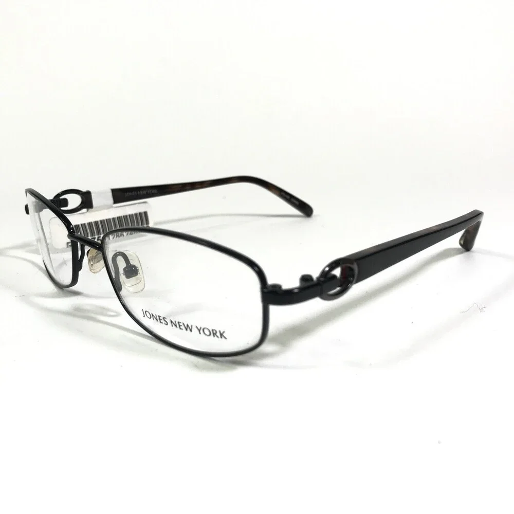 Jones New York Eyeglasses Frames J473 BLACK Round Full Rim 52-17-135